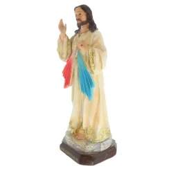 Palais du Rosaire Statue de Jésus Miséricordieux en résine de 33cm^ Jésus Miséricordieux