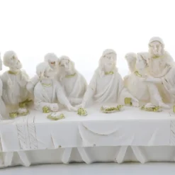Palais du Rosaire Statue de la Cène en résine blanche 18x9cm^ Pâques | Autres Statues De Saints