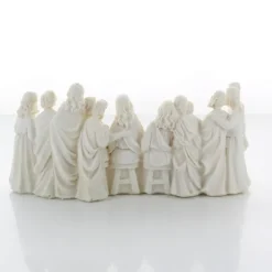 Palais du Rosaire Statue de la Cène en résine blanche 18x9cm^ Pâques | Autres Statues De Saints