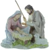 Palais du Rosaire Statue de la Nativité en résine colorée 20cm^ Crèche | Statue De La Sainte Famille