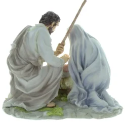Palais du Rosaire Statue de la Nativité en résine colorée 20cm^ Crèche | Statue De La Sainte Famille
