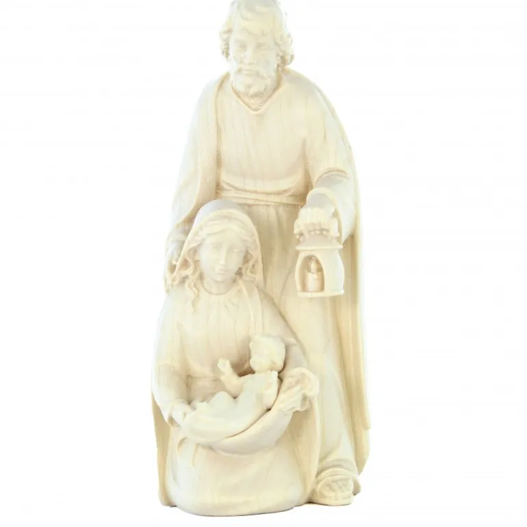 Palais du Rosaire Statue de la Sainte Famille en bois d'érable 15cm^ Crèche | Statue En Bois