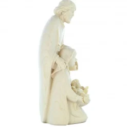 Palais du Rosaire Statue de la Sainte Famille en bois d'érable 15cm^ Crèche | Statue En Bois