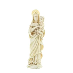 Palais du Rosaire Statue de la Vierge à l'enfant de 10cm en pierre et résine^ Autres Statues De La Vierge