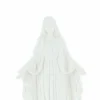 Palais du Rosaire Statue de la Vierge Miraculeuse 20cm en albâtre blanche^ Statue Vierge Miraculeuse