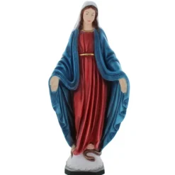 Palais du Rosaire Statue de la Vierge Miraculeuse 30cm en résine colorée^ Statue Vierge Miraculeuse