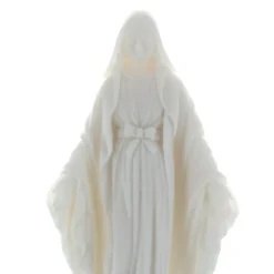 Palais du Rosaire Statue de la Vierge Miraculeuse en albâtre blanche 17 cm^ Statue Vierge Miraculeuse