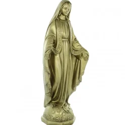 Palais du Rosaire Statue de la Vierge Miraculeuse de 43cm en résine imitation Bronze^ Statue Vierge Miraculeuse