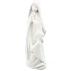 Palais du Rosaire Statue de l'Apparition en résine blanche 10cm^ Statue De Notre Dame De Lourdes