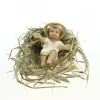 Palais du Rosaire Statue de l'Enfant Jésus dans de la véritable paille^ Décoration De Noël | Crèche
