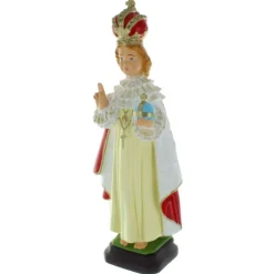 Palais du Rosaire Statue de l'Enfant Jésus de Prague en résine colorée 30cm^Enfant Enfant Jésus