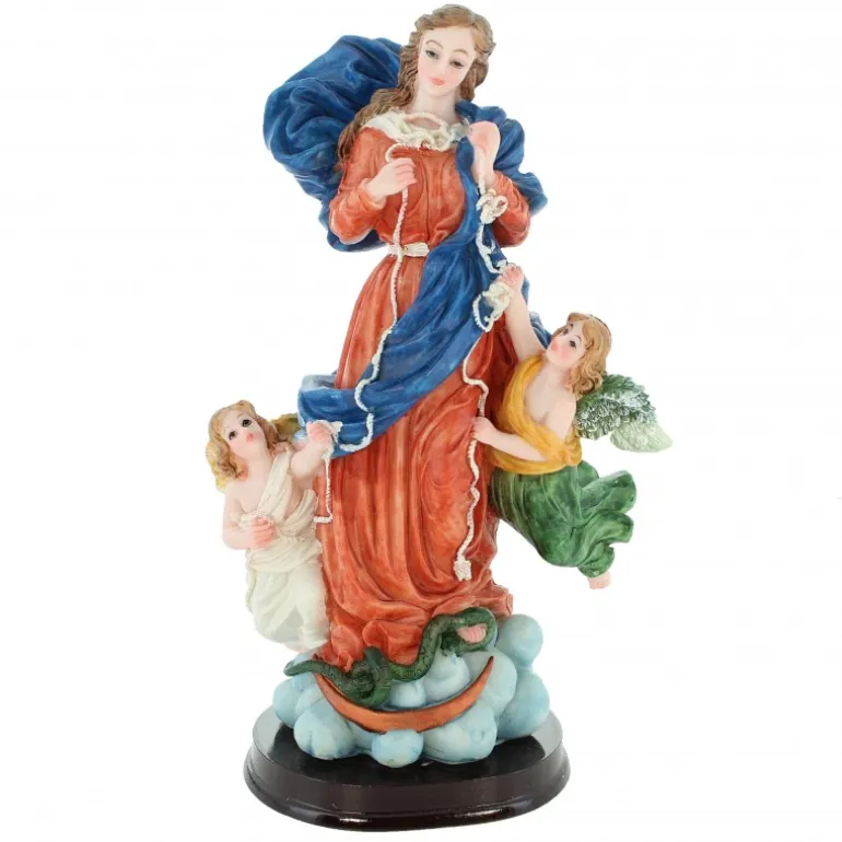 Palais du Rosaire Statue de Marie qui Défait les Noeuds en résine de 20cm^ Autres Statues De La Vierge