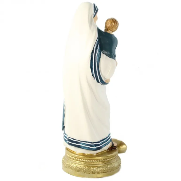Palais du Rosaire Statue de Mère Teresa de 14cm en résine colorée^ Autres Statues De Saints
