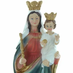 Palais du Rosaire Statue de Notre Dame Auxiliatrice en résine colorée 20cm^ Autres Statues De La Vierge