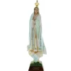 Palais du Rosaire Statue de Notre Dame de Fatima en résine avec des brillants 45cm^ Statue Vierge De Fatima