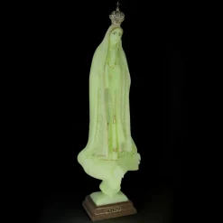 Palais du Rosaire Statue de Notre Dame de Fatima lumineuse de 44cm en résine^ Statue Lumineuse | Statue Vierge De Fatima