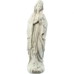 Palais du Rosaire Statue de Notre Dame de Lourdes en résine de 22cm^ Statue De Notre Dame De Lourdes