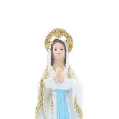 Palais du Rosaire Statue de Notre Dame de Lourdes de 14 cm^ Statue De Notre Dame De Lourdes