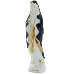 Palais du Rosaire Statue de Notre Dame de Lourdes en porcelaine 16 cm^ Statue De Notre Dame De Lourdes