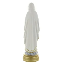 Palais du Rosaire Statue de Notre Dame de Lourdes en résine colorée 22cm^ Statue De Notre Dame De Lourdes