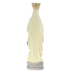 Palais du Rosaire Statue de Notre Dame de Lourdes couronnée en résine de 25cm^ Statue De Notre Dame De Lourdes