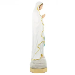 Palais du Rosaire Statue de Notre Dame de Lourdes avec liseret pailleté doré résine de 40cm^ Statue De Notre Dame De Lourdes