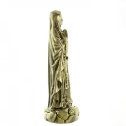 Palais du Rosaire Statue de Notre Dame de Lourdes de 20cm en résine imitation bronze^ Statue De Notre Dame De Lourdes