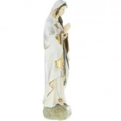 Palais du Rosaire Statue de Notre Dame de Lourdes en résine style antique de 25cm^ Statue De Notre Dame De Lourdes