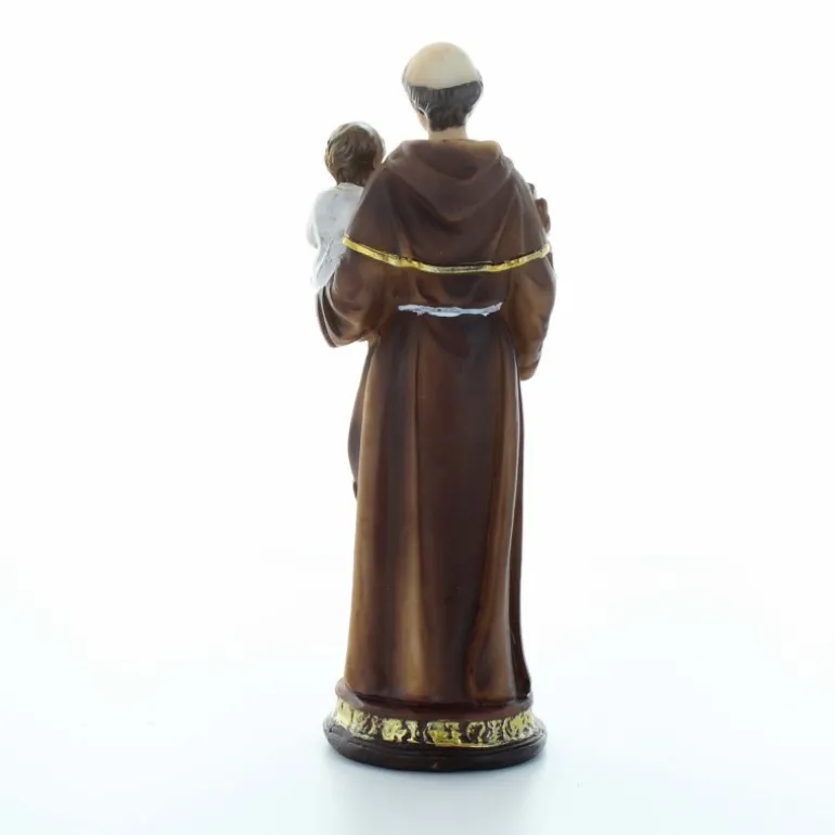 Palais du Rosaire Statue de Saint Antoine décorée en résine 12 cm^ Statue De Saint Antoine