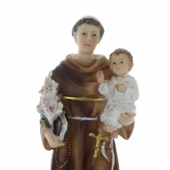 Palais du Rosaire Statue de Saint Antoine décorée en résine 12 cm^ Statue De Saint Antoine