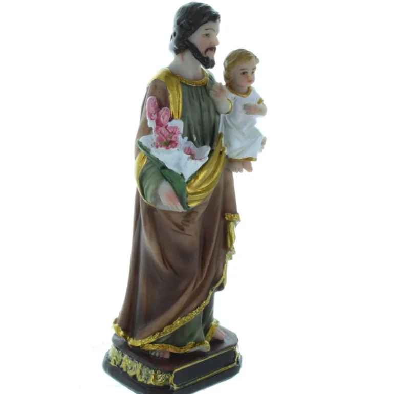 Palais du Rosaire Statue de Saint Joseph décorée 12 cm^ Statue De Saint Joseph