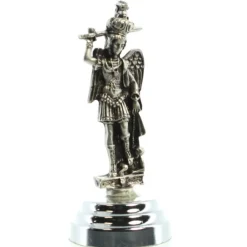 Palais du Rosaire Statue de Saint Michel en métal avec un Socle Aimanté de 6cm^ Statue En Bronze Et Métal