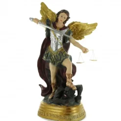 Palais du Rosaire Statue de Saint Michel grande taille en résine 60cm^ Statue De Grande Taille | Statue Ange