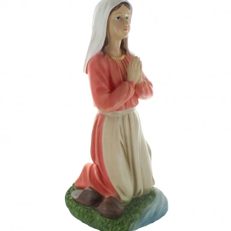 Palais du Rosaire Statue de Sainte Bernadette 60cm avec ses sabots en résine colorée^ Statue De Grande Taille | Statue De Sainte Bernadette
