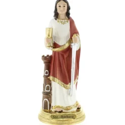 Palais du Rosaire Statue de Sainte-Barbara de 20 cm en résine^ Autres Statues De Saints