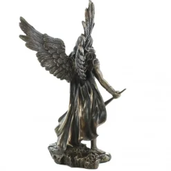 Palais du Rosaire Statue détaillée de Saint Gabriel effet bronze 24cm^ Autres Statues De Saints