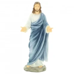 Palais du Rosaire Statue du Christ en résine peinte à la main de 23cm^ Sacré-Coeur De Jésus | Jésus Miséricordieux