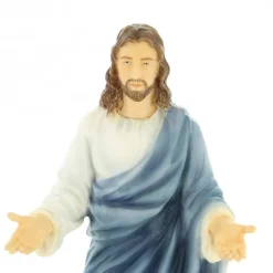 Palais du Rosaire Statue du Christ en résine peinte à la main de 23cm^ Sacré-Coeur De Jésus | Jésus Miséricordieux