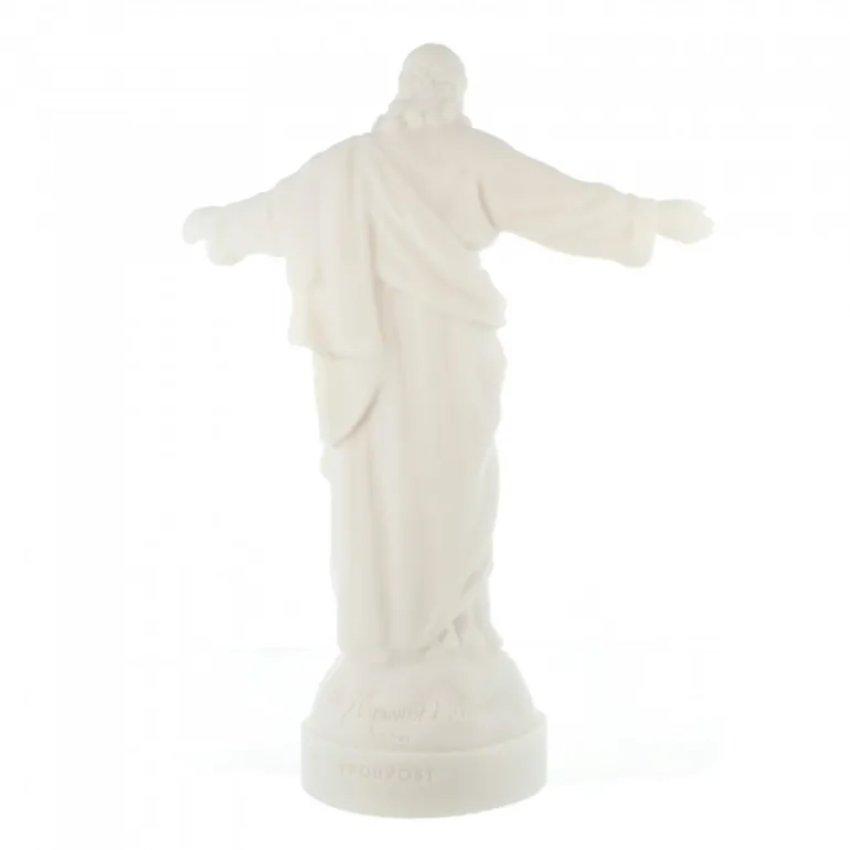 Palais du Rosaire Statue du Sacré Coeur de Jésus de 25cm en albâtre^ Sacré-Coeur De Jésus