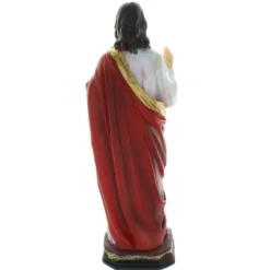 Palais du Rosaire Statue du Sacré Coeur de Jésus en résine colorée 30cm^ Sacré-Coeur De Jésus