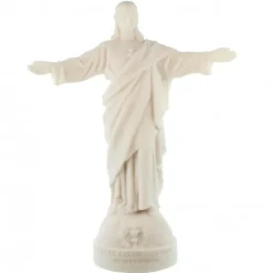 Palais du Rosaire Statue du Sacré Coeur de Jésus de 25cm en albâtre^ Sacré-Coeur De Jésus