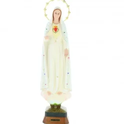 Palais du Rosaire Statue du Sacré Coeur de Notre Dame de Fatima de 45cm en résine^ Statue Vierge De Fatima