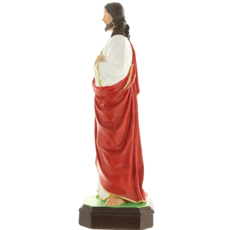 Palais du Rosaire Statue du Sacré-Coeur de Jésus 30cm en résine^ Sacré-Coeur De Jésus