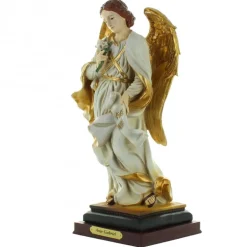Palais du Rosaire Statue en résine de l'Ange Gabriel 30cm^ Autres Statues De Saints | Statue Ange