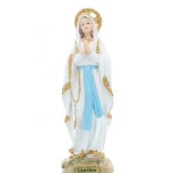 Palais du Rosaire Statue en Résine de Notre Dame de Lourdes de 21 cm^ Statue De Notre Dame De Lourdes