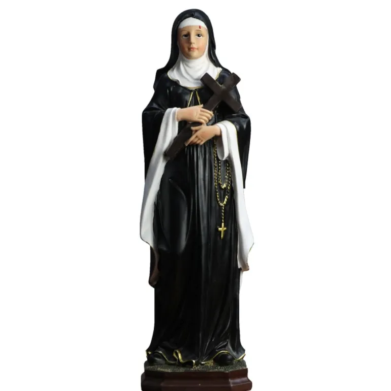 Palais du Rosaire Statue en résine de Sainte Rita de 45cm^ Statue De Sainte Rita
