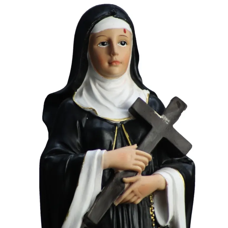 Palais du Rosaire Statue en résine de Sainte Rita de 45cm^ Statue De Sainte Rita