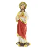 Palais du Rosaire Statue en résine du Sacré-Coeur de Jésus de 20cm^ Sacré-Coeur De Jésus