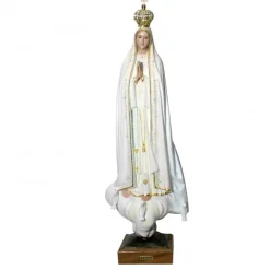Palais du Rosaire Statue Fatima en résine avec des brillants 70 cm^ Statue De Grande Taille | Statue Vierge De Fatima