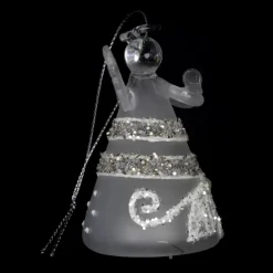 Palais du Rosaire Statue lumineuse d'Ange en verre à accrocher^ Décoration De Noël | Statue Ange